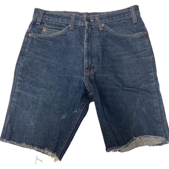 Vintage 60 s Jcpenney PLAIN POCKETS Blue Jean Shorts Indigo Denim Cutoffs USA 32 Etsy