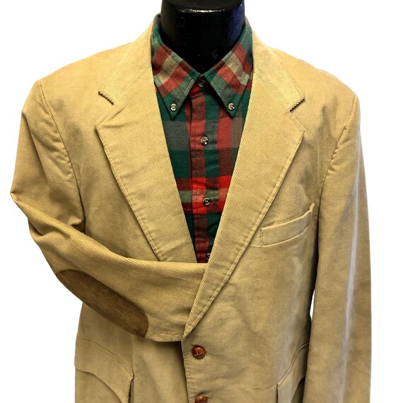 Vintage 70's Levis Men's Tan SHOOTING Sport Coat … - image 3