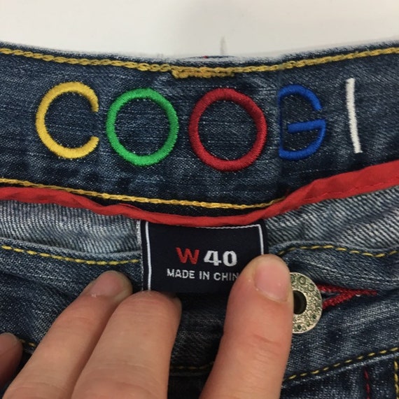 Vintage 90's Coogi Men Blue Jeans Embroidered Nat… - image 2