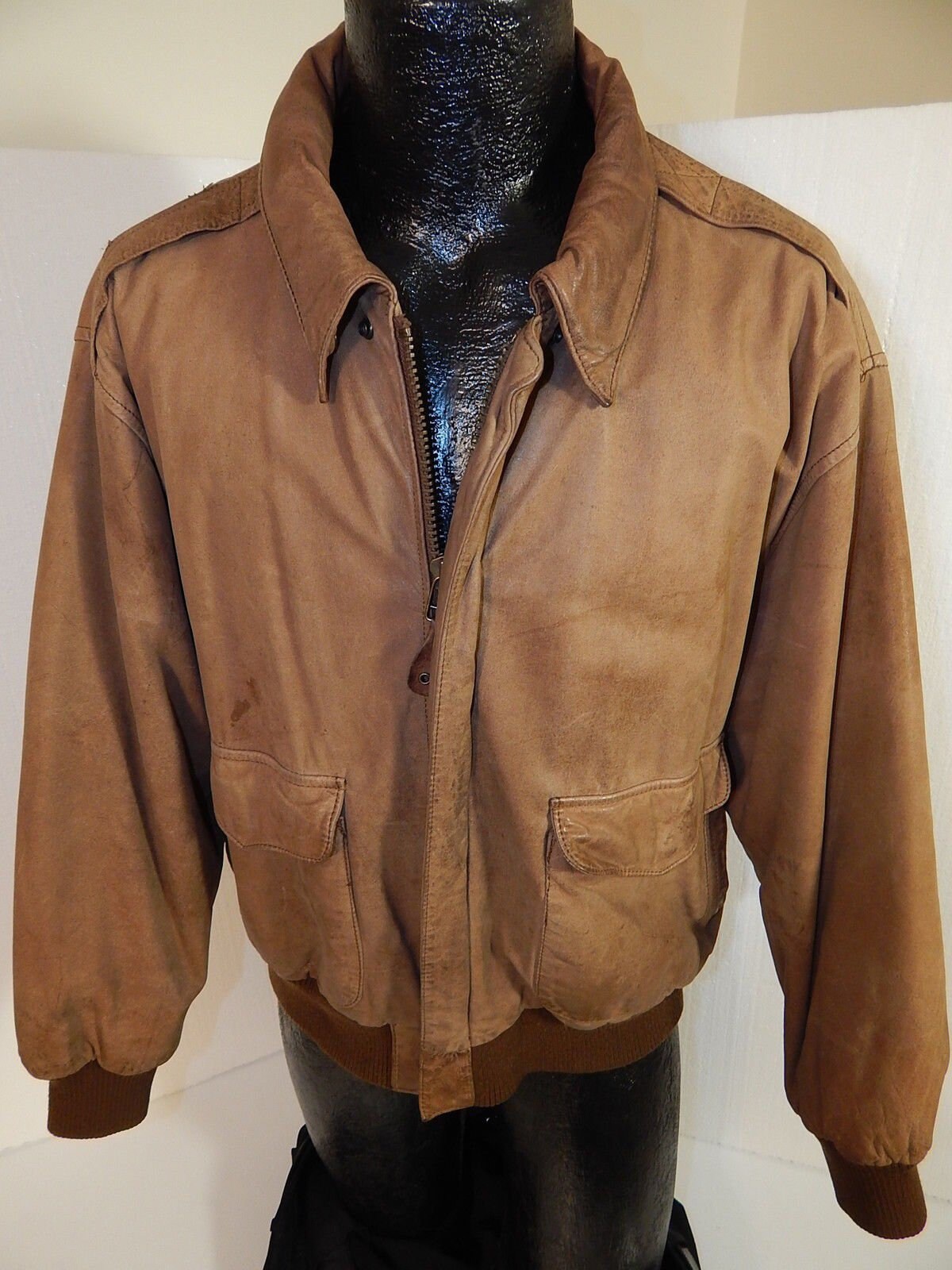 Vintage 80's Global Identity G-III Men's Brown Leather A2