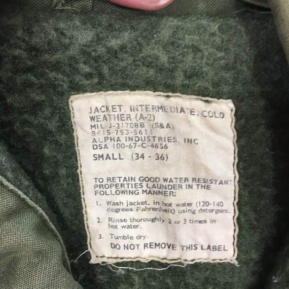 Vintage 60's ALPHA Industries Men's Vietnam War A… - image 10