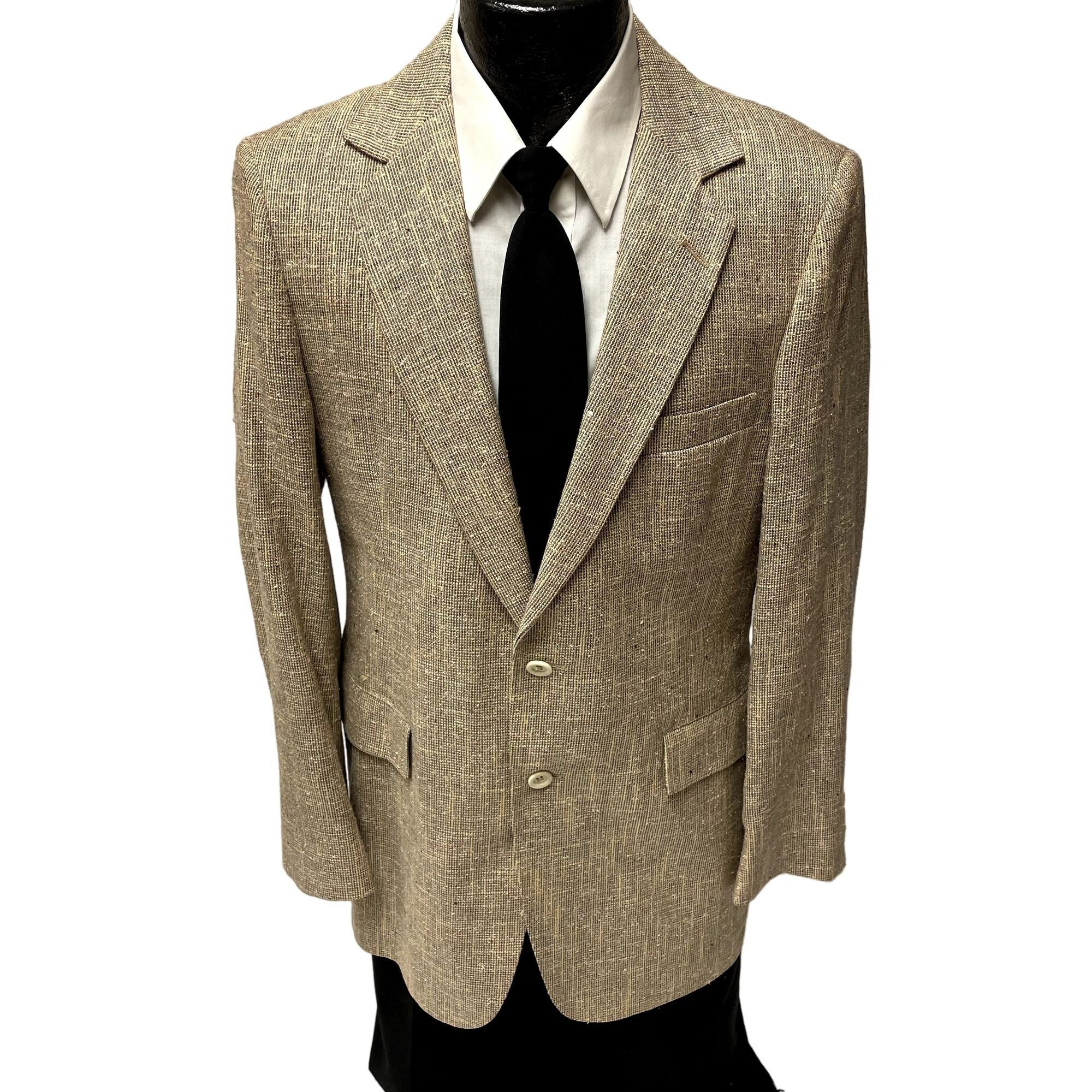 Vintage Christopher Hayes Men's Beige Sport Coat MULTICOLOR