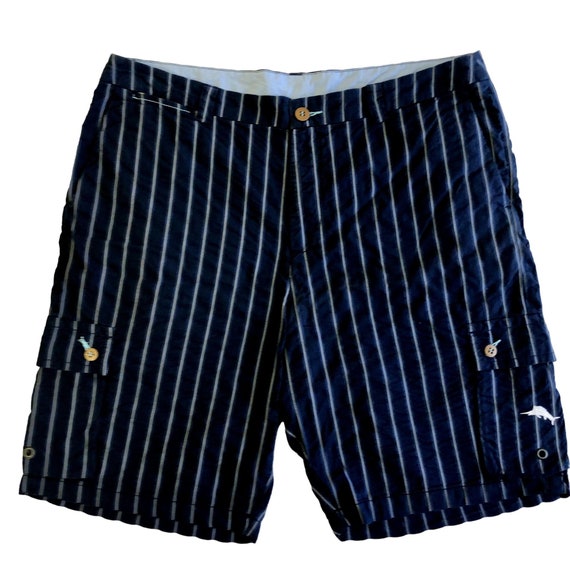 Tommy Bahama RELAX Men s Blue NYLON Cargo Shorts Swim BOATING