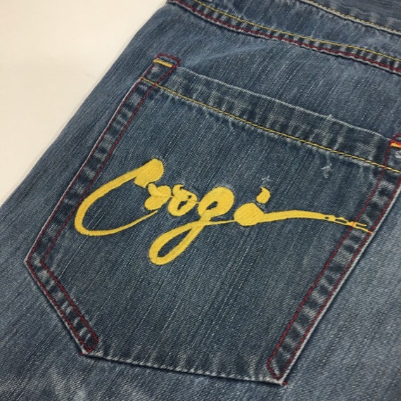 Vintage 90's Coogi Men Blue Jeans Embroidered Nat… - image 4