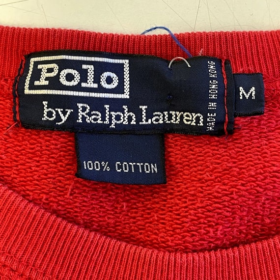 Vintage 80’s Ralph Lauren Men Red POLO Pony Rider… - image 4