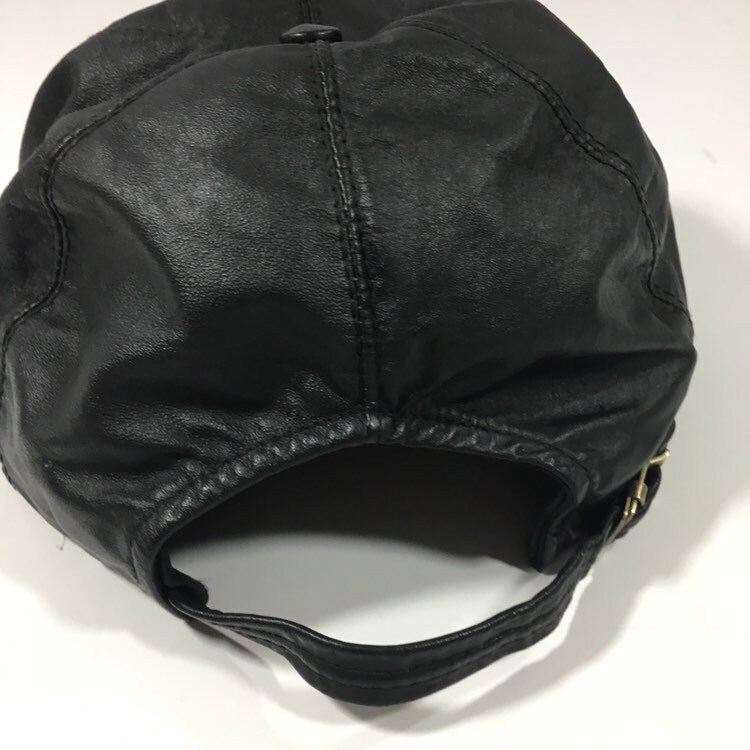 Vintage 80s 90s Easyriders Leather Newboy Cabbie Motorcycle