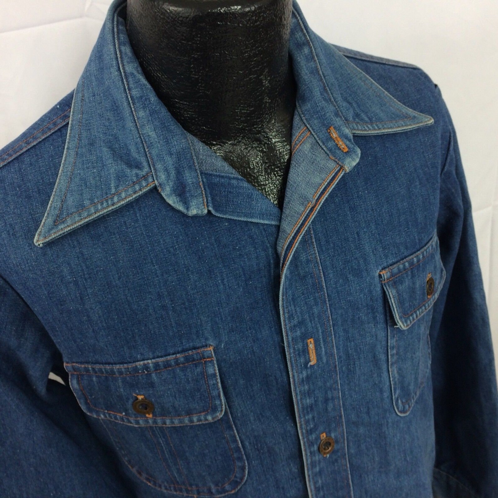 Vintage 70's Men's Blue Jean HIPPIE ROCKSTAR Mod Denim - Etsy