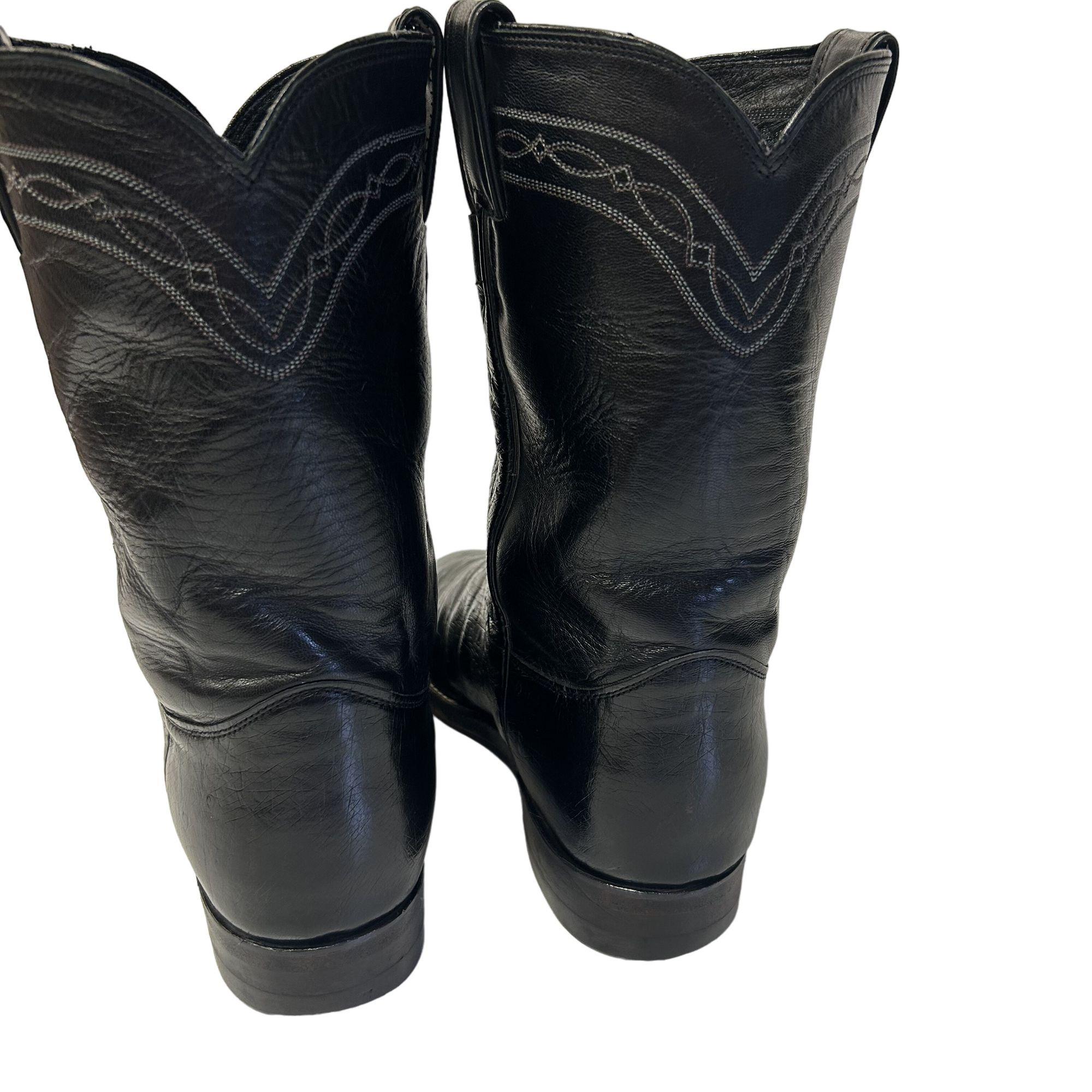 Vintage 1970s Justin Exotic Leather Men\'s Western Boots Size 10 C #T3552 Men main image 3