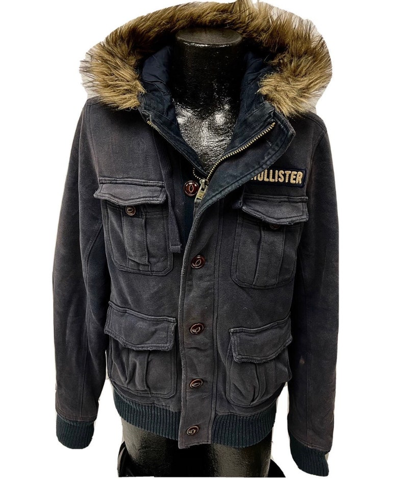 hollister faux fur hoodie