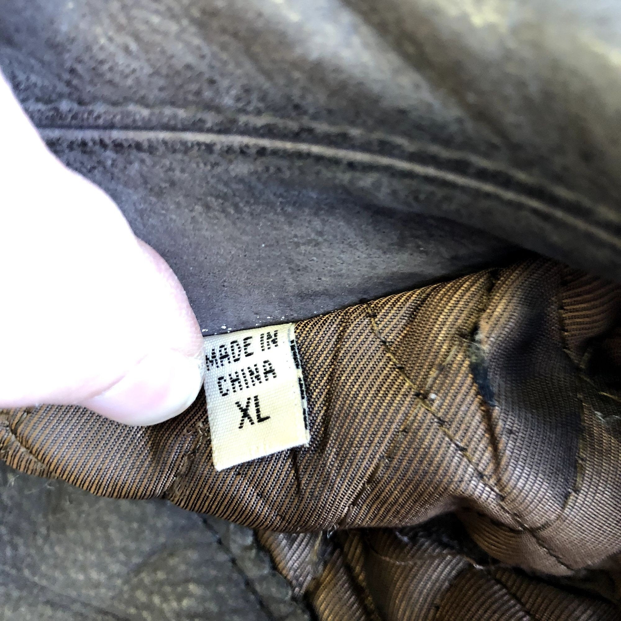Vintage 80's Roundtree Yorke NUBUCK Skin Bomber Coat BUCKLE