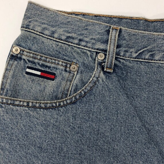 Vintage 90's Tommy Hilfiger Men Blue Jeans DEMIN … - image 2