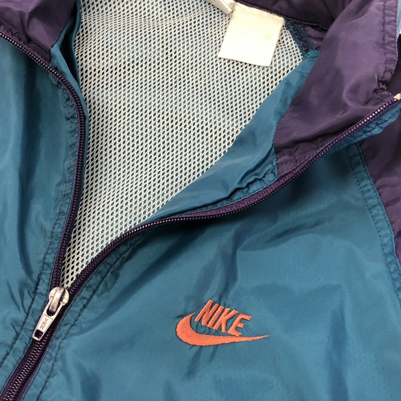 Vintage 80 90's Nike Men Purple Blue Color Block Windbreaker Vintage 80 90's Nike Men Purple Blue Color Block Windbreaker