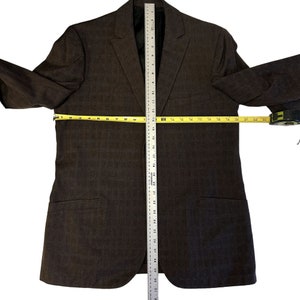 Vintage 50's Val-Mead BESPOKE Brown ROCKABILLY Sport Coat Silver ATOMIC Fleck Jacket Wool Blazer image 7