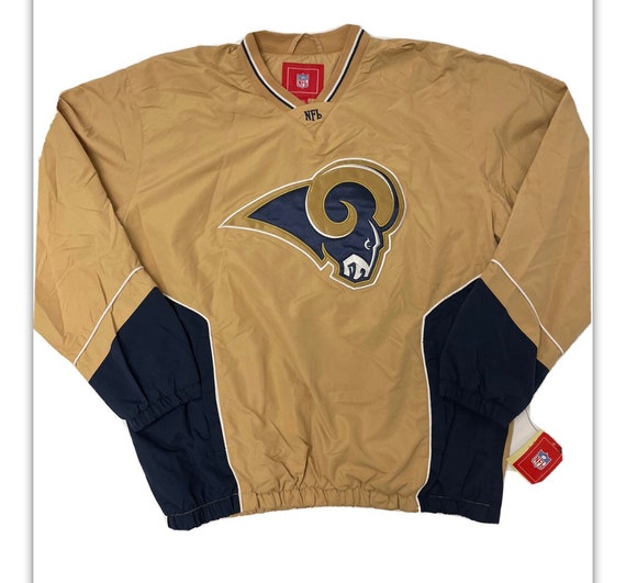 VINTAGE NFL ST. LOUIS RAMS WINDBREAKER JACKET, Men's Fashion