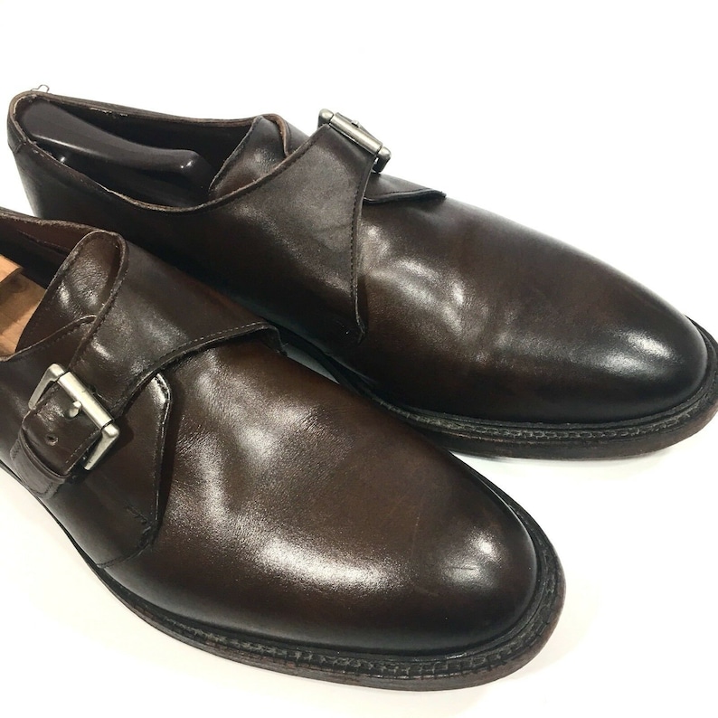 Allen Edmonds NORWICH Men's Brown Leather Dress Shoe MONK - Etsy