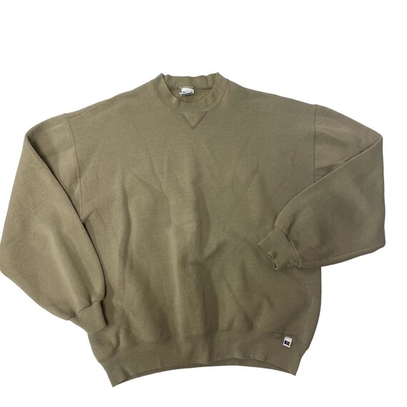 Vintage 80's Russell Athletic Beige 50/50 Sweatshirt