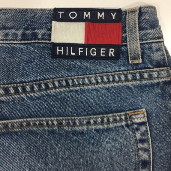 Vintage 90's Tommy Hilfiger Men Blue Jeans DEMIN … - image 6