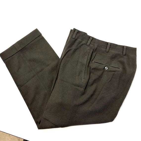 Vintage 50's Cracker Barrel Gray DROP LOOP Trouse… - image 2
