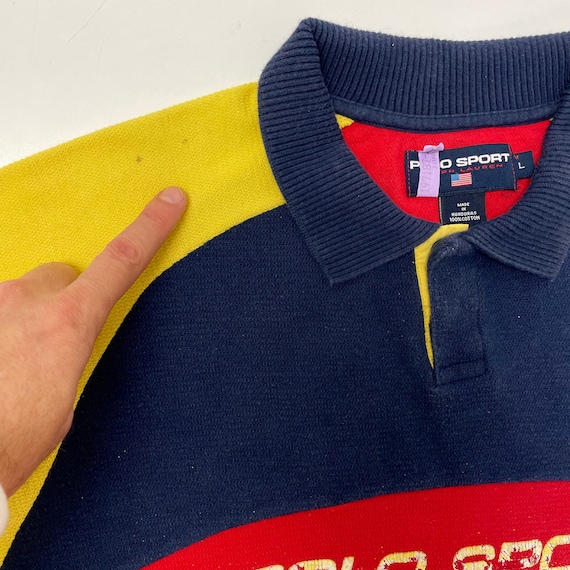 Vintage 90's Ralph Lauren POLO Sport SPELLOUT Streetwear Color Block Hip Hop Shirt Retro L - Etsy Vintage 90's Ralph Lauren POLO Sport SPELLOUT Streetwear Color Block Hip Hop Shirt Retro L - Etsy