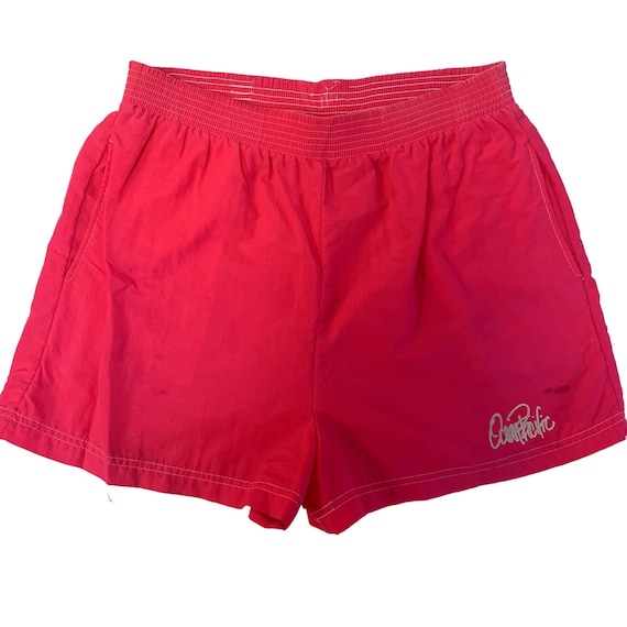 Vintage 80 90's Ocean Pacific OP Men's Neon Hot PINK Beach Surfer