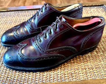 靴 B Brothers A764 cordovan wing by Alden VTG Alden For Brooks Brothers A764 Shell Cordovan Wing Tip