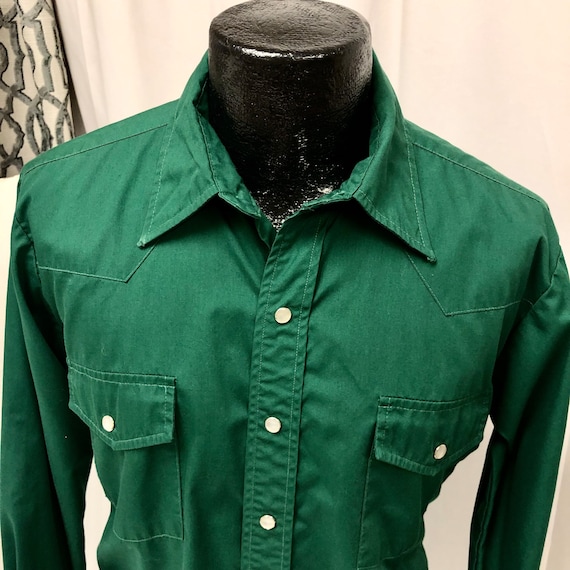 Vtg 70's Modes Men Christmas GREEN Cowboy Western ROCKABILLY Pearl