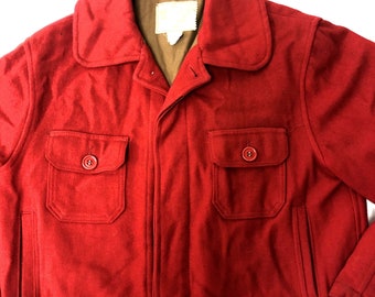 Vintage 50 60's Bemidji Woolen Mills Men's Double MACKINAW Thick Vintage 50 60's Bemidji Woolen Mills Men's Double MACKINAW Thick