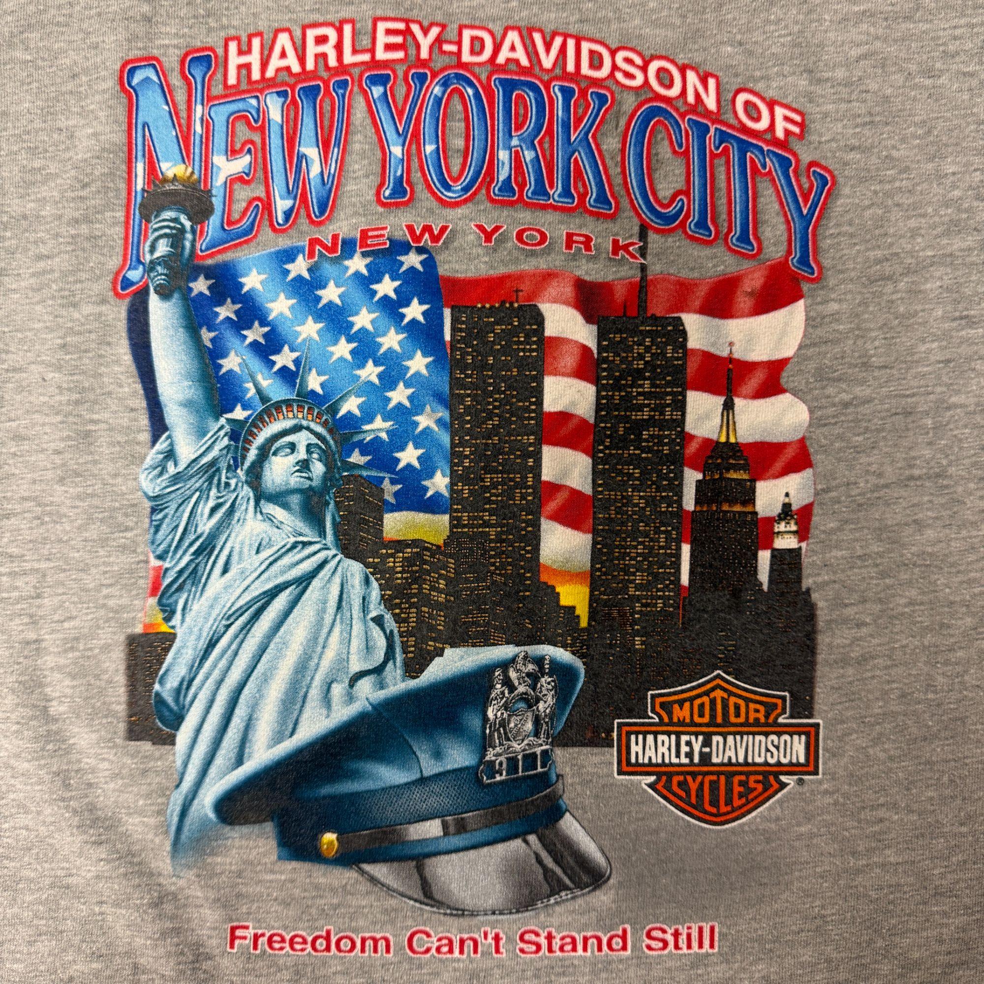 Vintage Harley Davidson Motorcycle New York TWIN TOWERS 2000 Lady 