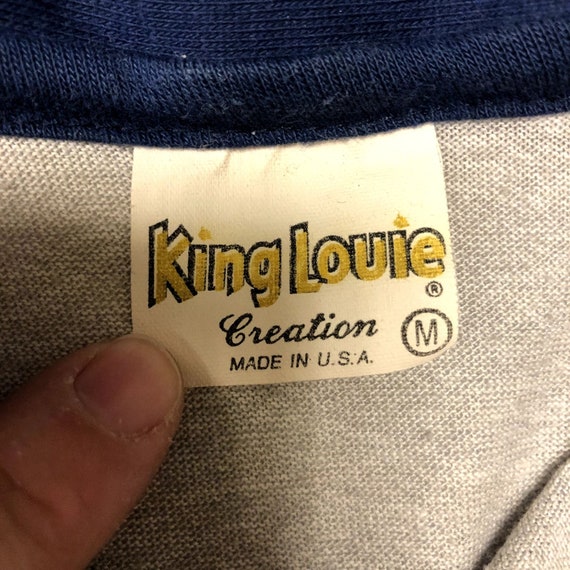 Vintage 50 60's King Louie USA Gray Blue CHAIN ST… - image 5