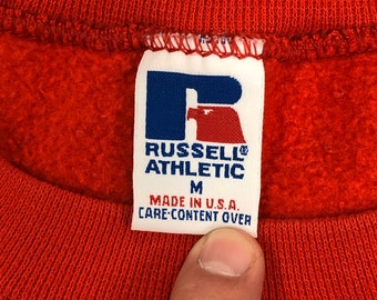 80S USA製 Russell Athletic スウェット レッド 未使用並 - メルカリ