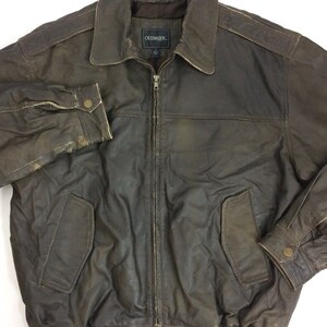 outbrook mens leather jacket