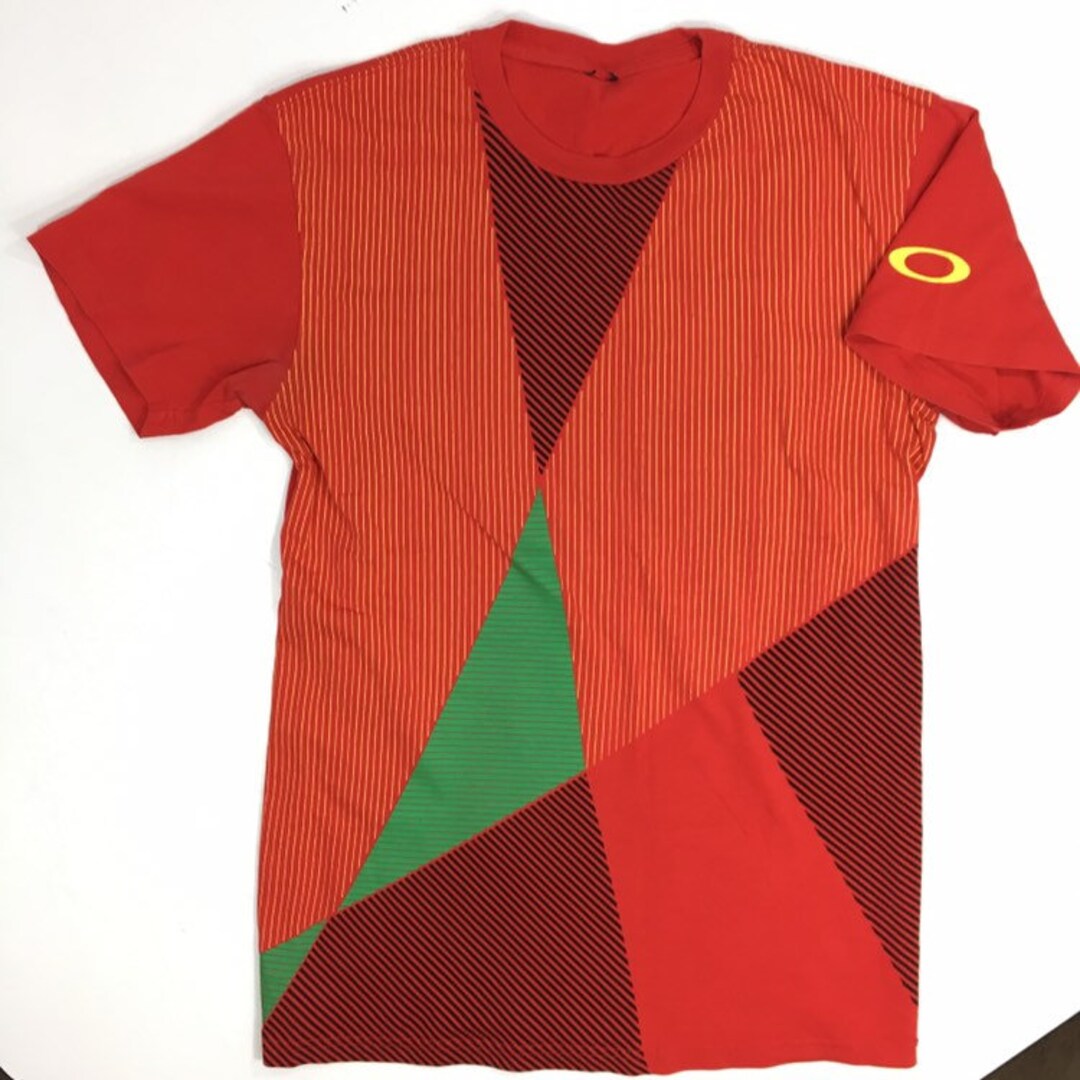 Vtg 90's Oakley Men Red Geometric PRO RIDER SERIES Skater