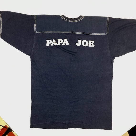 Vtg 50-60's Soffe USA made Blue Stitched PAPA Joe… - image 1