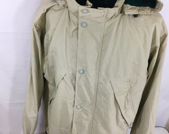 Vintage 90's Eddie Bauer Men Beige WOOL Lined MOUNTAIN PARKA Coat Vintage 90's Eddie Bauer Men Beige WOOL Lined MOUNTAIN PARKA Coat