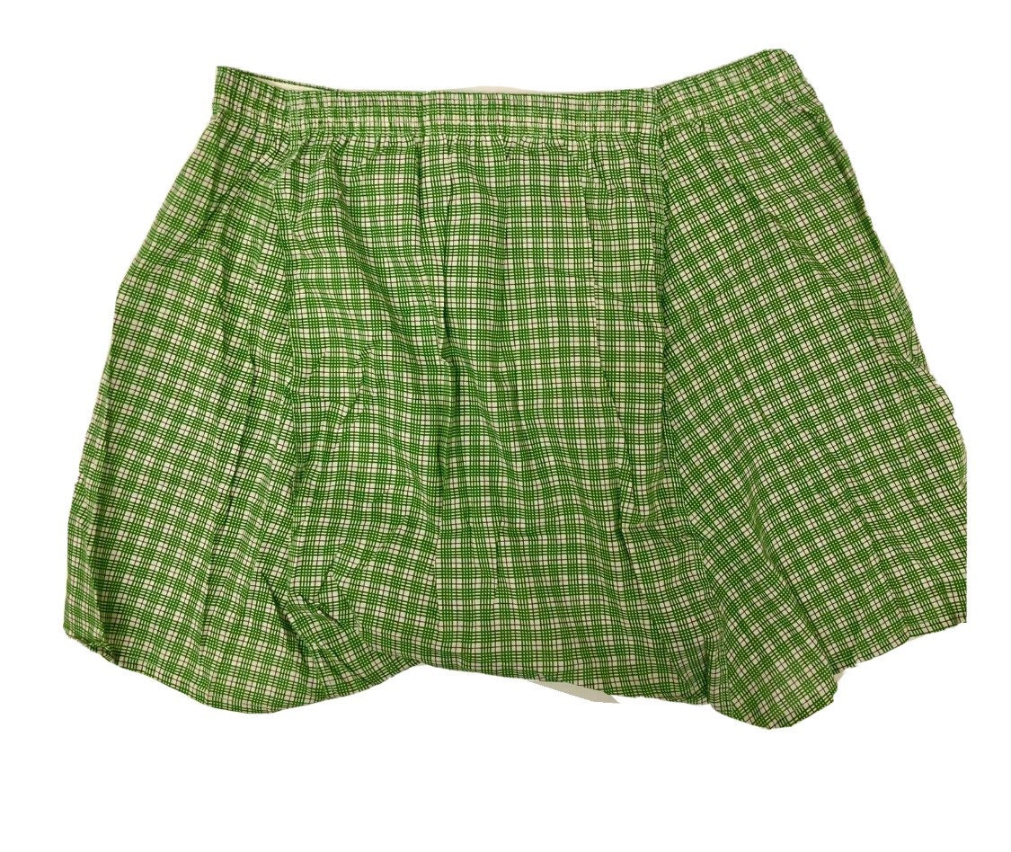 NOS New Vtg 60's Hanes Men Green PLAID Check Cotton BOXER