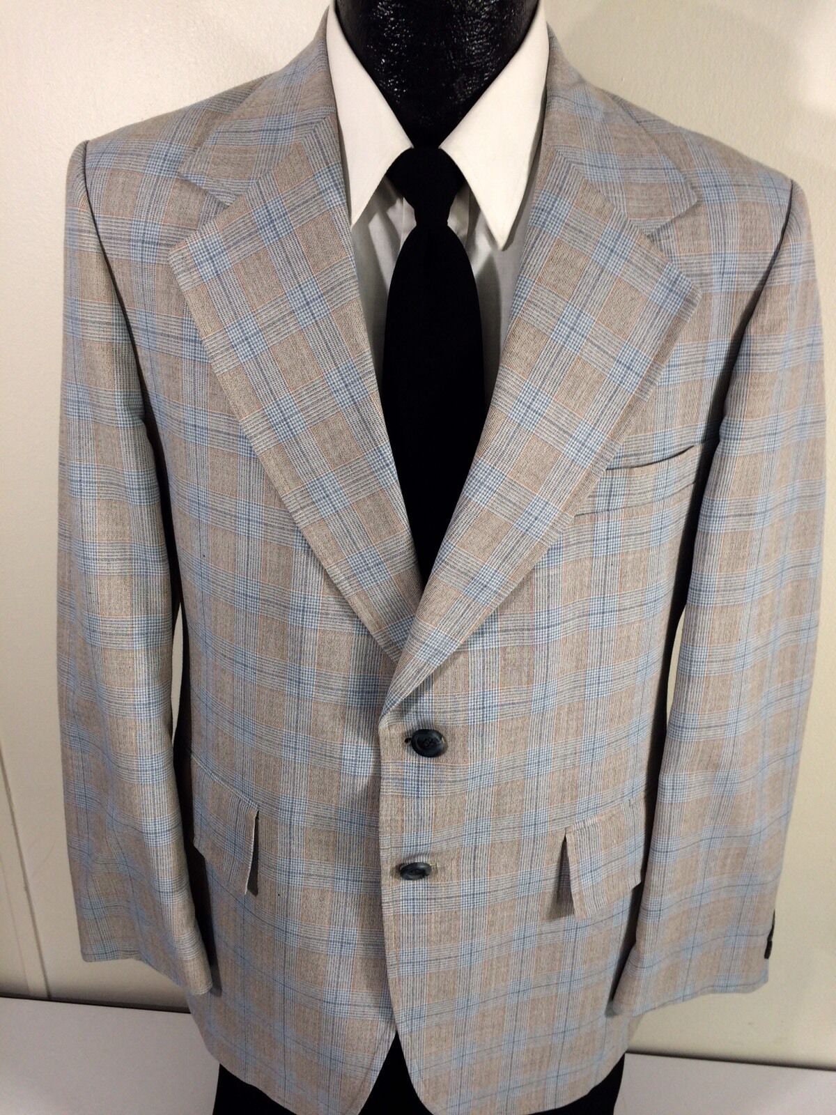 Nos Vtg 70's Jcpenney Men's MOD Sport Coat Blue Brown - Etsy