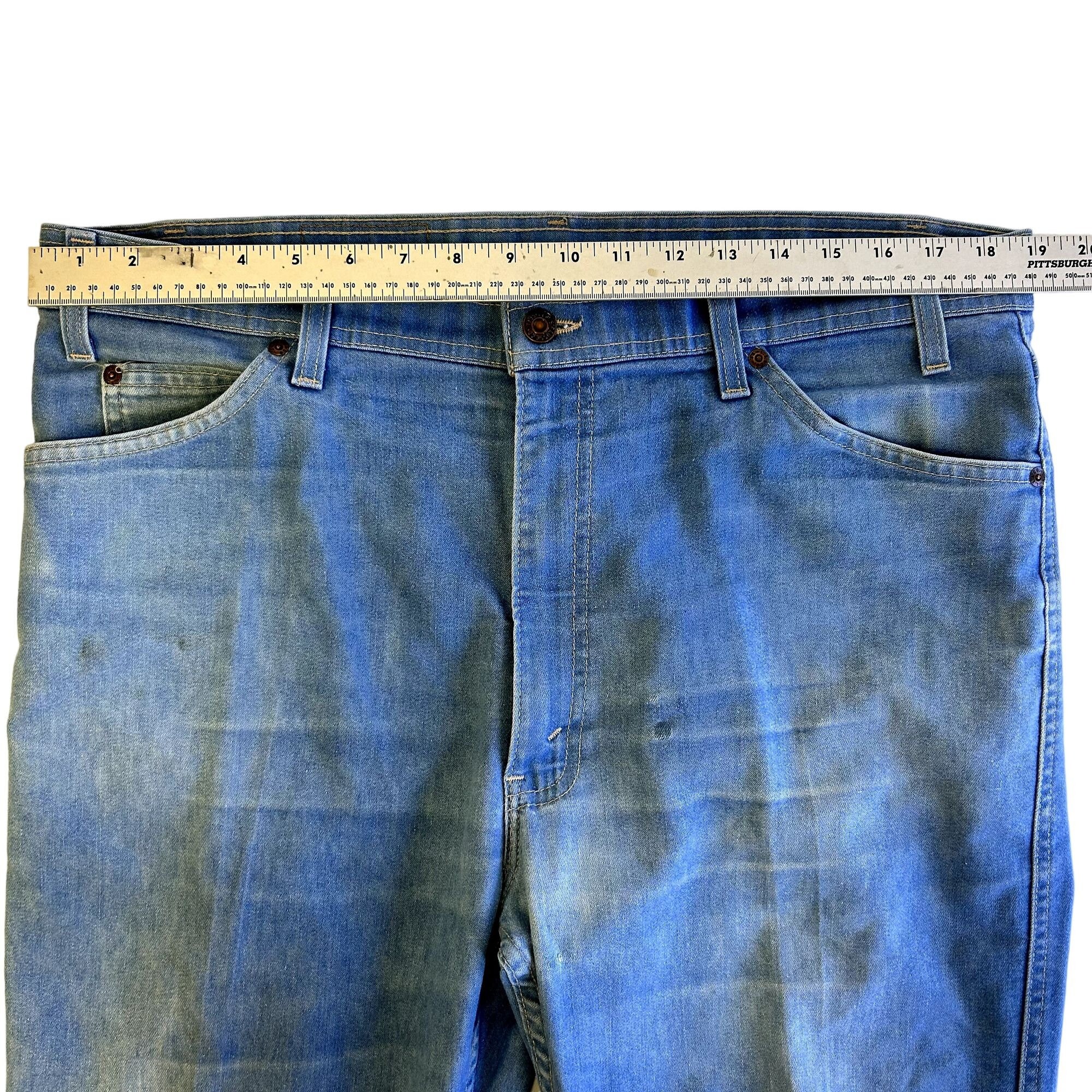 80年代 LEVI'S for men action jeans 古着 パンツ Vintage 80\u0027s Levi\u0027s Action Blue Jeans Men DISTRESSED Denim WORK