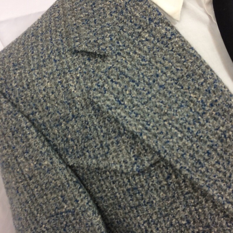 NOS Vintage New Oleg Cassini Men/'s Blue TWEED Gentleman/'s Sport Coat Cowboy Western Jacket Wool Blazer 42 L