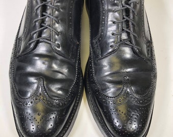 Vintage Florsheim Imperial Men's BLACK Genuine SHELL CORDOVAN
