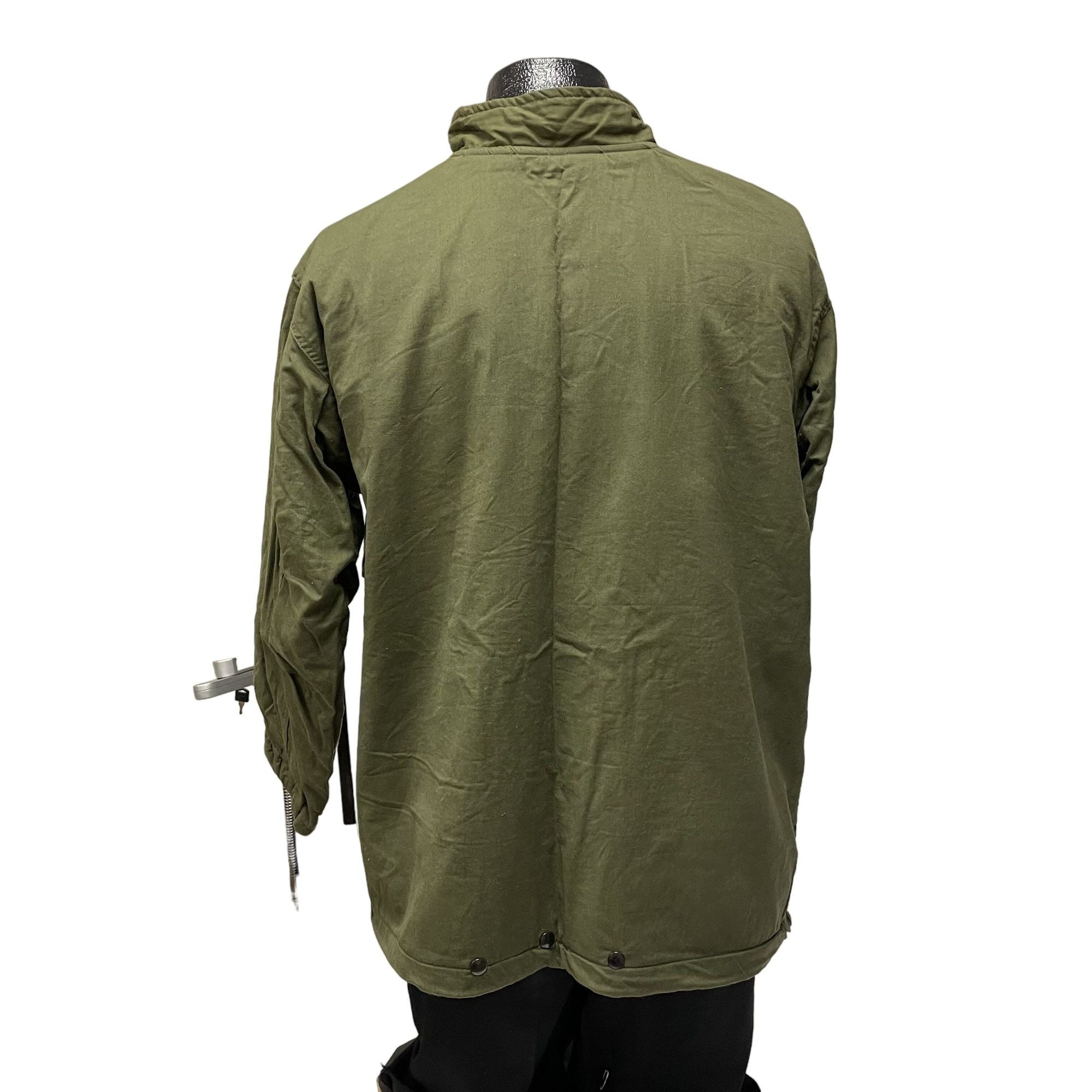 Vtg 70s US Military OG Stencil Chemical Protective Suit