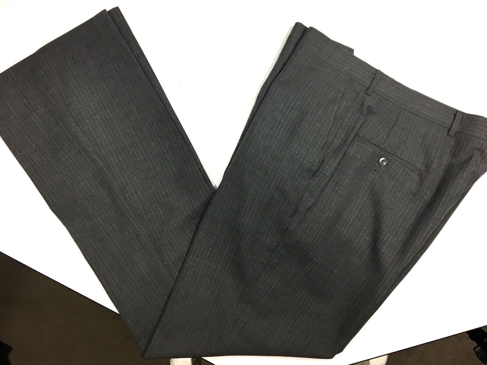 3 pc Botany 500 Men Gray Blue Pin Stripe MoD Wool Suit & VEST | Etsy