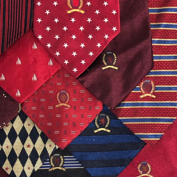 Vintage 17 piece pc LOT Neckties 90's Tommy Hilfi… - image 9
