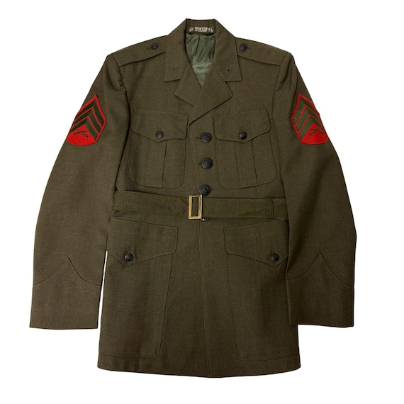 Vintage 60's Men's Military Wool Serge US ARMY Dress Uniform