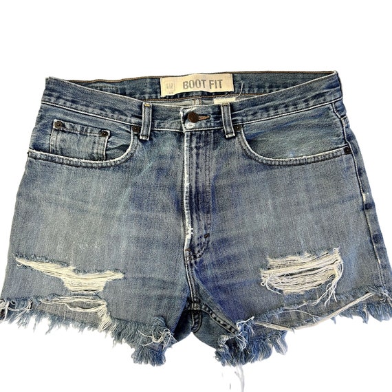 Vintage 90's GAP 1969 Men Distressed Blue Jean CU… - image 1