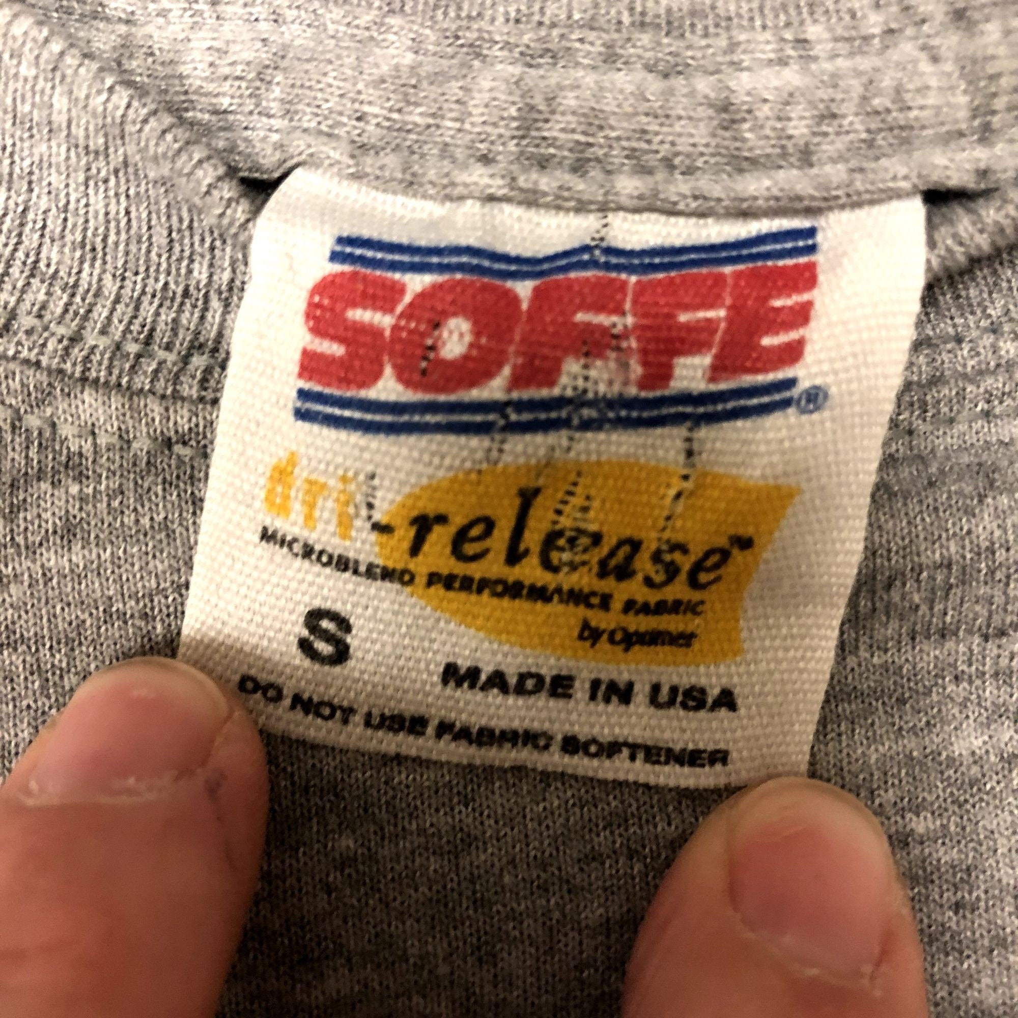 Vintage 80's Soffe Men's Heather Gray Dri Release ARMY Military