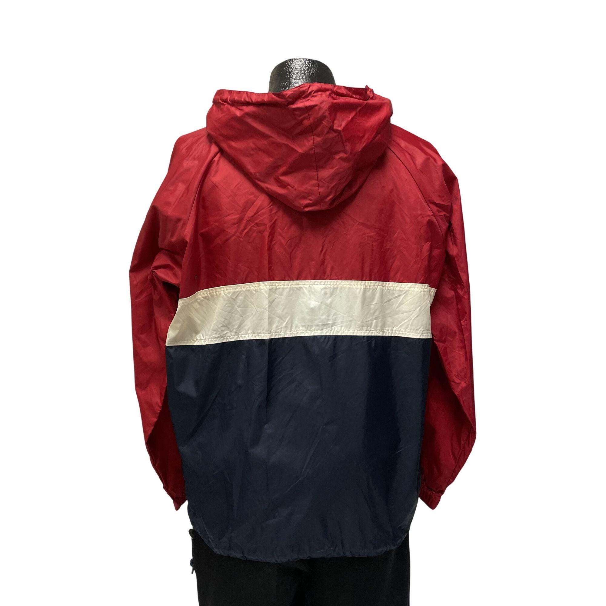 Vintage 90's GAP Men's Red Blue White Windbreaker COLORBLOCK