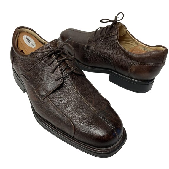 Vintage 90's Belvedere Men's Baybridge Brown PEBBLED Leather CASUAL Shoe  Oxfords 9 EEE - Etsy Israel