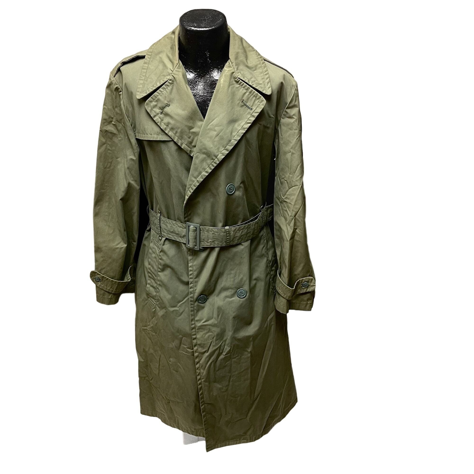 Vintage Quarpel 70's Vietnam Green MILITARY Overcoat Trench Vintage Quarpel 70's Vietnam Green MILITARY Overcoat Trench