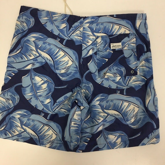 Vintage POLO Sport Ralph Lauren Blue WAVE Swim Surfing Trunks SURF