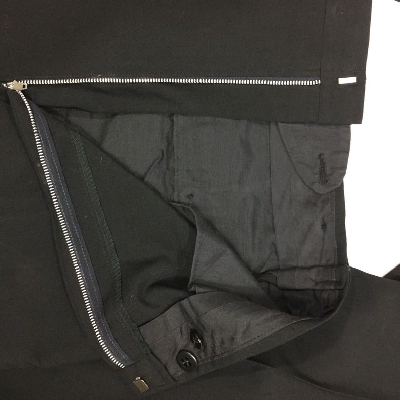 mj Vtg Vintage 50/'s Men Black ROCKABILLY Tux Satin Shawl Collar Wool Prom Formal Wedding Tuxedo SMOKING Suit 42 R 2928
